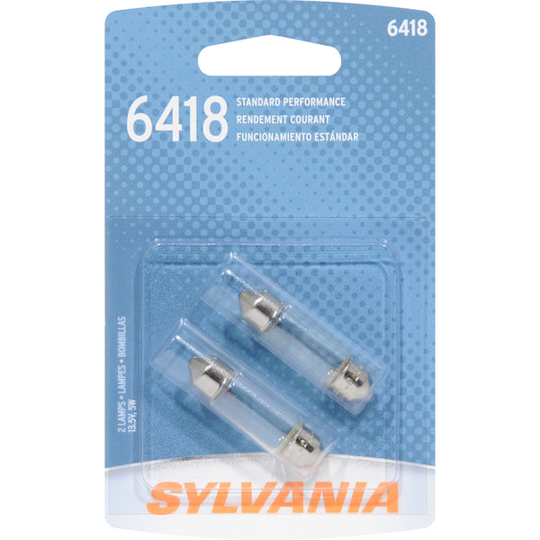 2-PK SYLVANIA 6418 C5W Basic Automotive Light Bulb – BulbAmerica