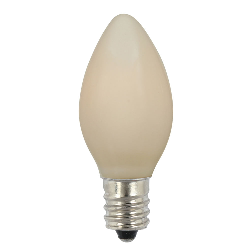 100PK - Vickerman C7 Ceramic White 130V 5W Bulbs