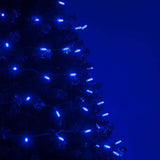 70 Blue M5 LED Lights, Green Wire, 4" Spacing_2