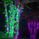 70 Green 5mm LED Christmas Lights, Green Wire, 4" Spacing - BulbAmerica