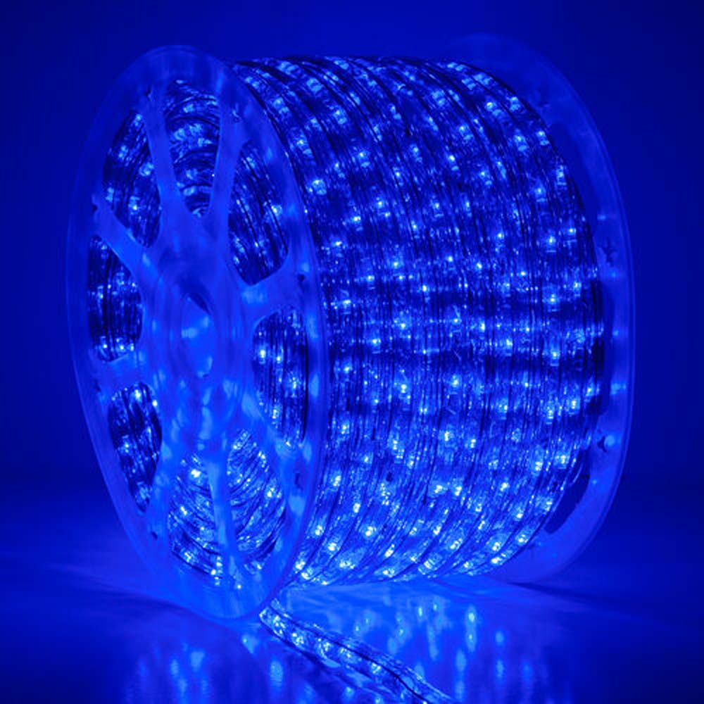 WinterGreen 150 ft Blue LED Rope Light 2-Wire 120 Volt