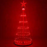 4-ft. Red LED Animated Outdoor Lightshow Christmas Tree
