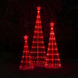 12-ft. Red LED Animated Outdoor Lightshow Christmas Tree_1
