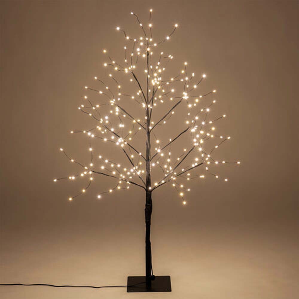 4-ft. Black Fairy Light Tree, Warm White LED