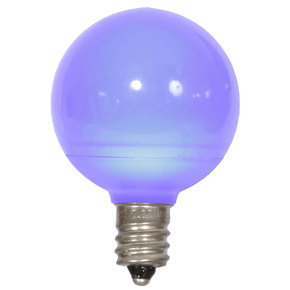 25PK - Vickerman Blue Ceramic G40 LED Replacement Bulb
