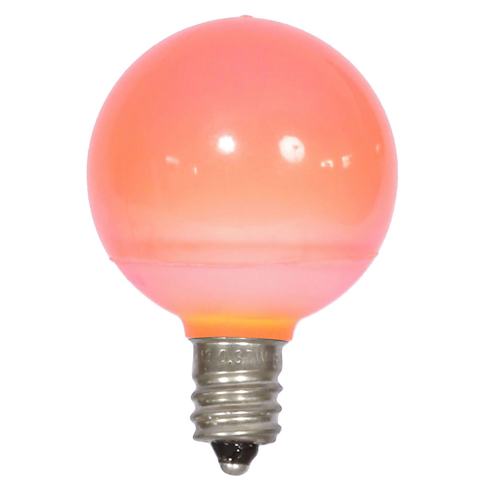 25PK - Vickerman Pink Ceramic G40 LED Replacement Bulb