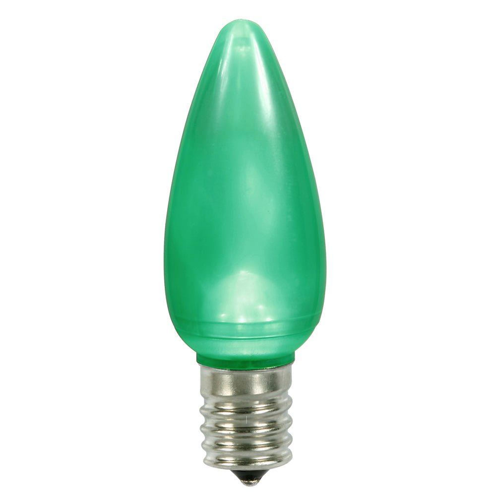 25PK - Vickerman C9 Ceramic LED Green Bulb 0.96W 130V