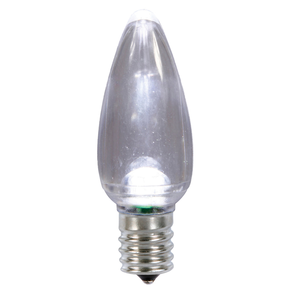 25 Pack - Vickerman C9 Transparent LED Cool White Bulb .96W