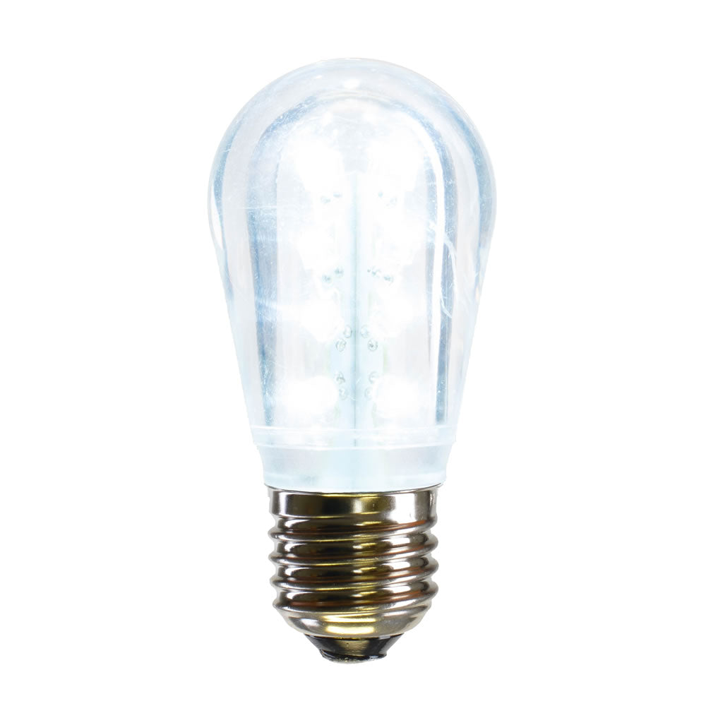 25PK - Vickerman S14 LED Cool Wht Transparent Bulb E26 Nk Base