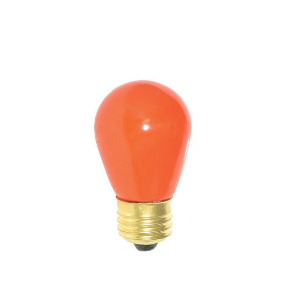 SUNLITE 24pcs 11w S14 120v Medium Base Ceramic Orange Bulb