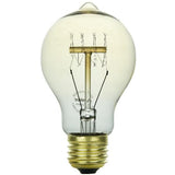 SUNLITE 60w 120v A-Shape A19 Clear Antique Victorian Style Incandescent Light Bulb