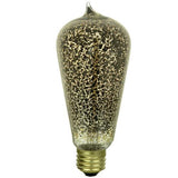 SUNLITE 40w 120v Antique Edison Style S19 Golden Fleck incandescent Light Bulb