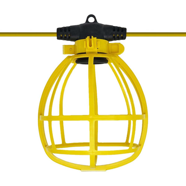 Sunlite 150w 100F Commercial Grade Cage String Light E26 Base 10-Socke ...
