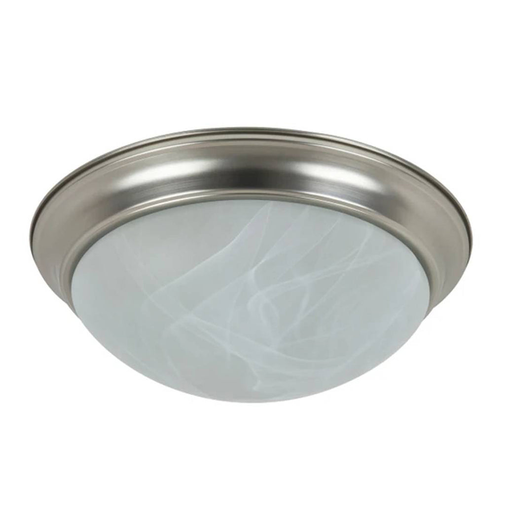 Sunlite 16-in GU24 Dome Ceiling Flush Mount Brushed Nickel 2700k 120v