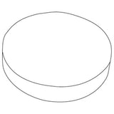 SUNLITE 11in White Round Plastic Cover for Fixture with 8in FC8T9 Circline bulb_2