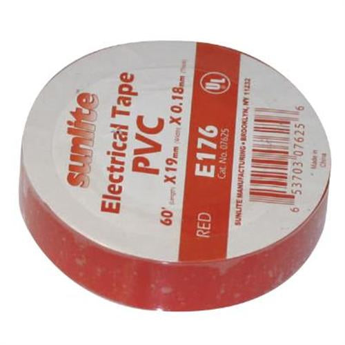 10Pk - SUNLITE Red Electrical Tape Vinyl professional stretchy quality tape