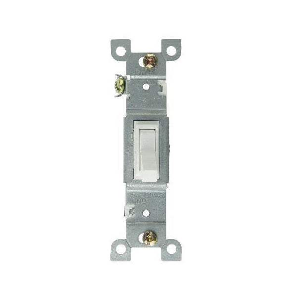 12Pk - SUNLITE WHITE ON/OFF SWITCH GROUNDED E505 Carded