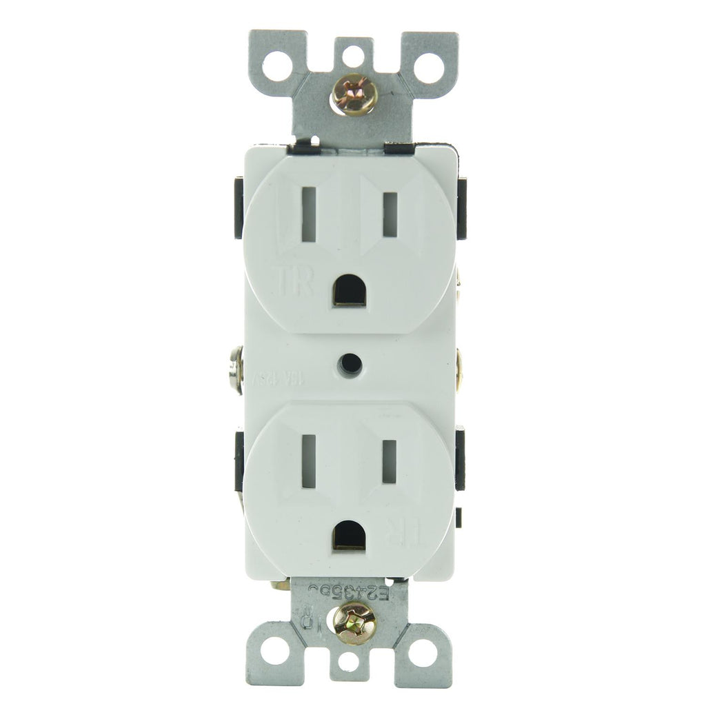 SUNLITE 15A Tamper Resistant Deplex Electrical Outlet