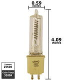 USHIO FEP, JCV1000w 240v CH Halogen Lamp_1