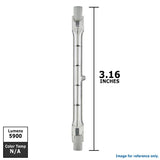 USHIO J120V-300W/79MM Short R7S-12 base Halogen Bulb_2