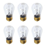 6Pack - Ushio S14 11W 120V 20,000Hr Long Life Ultra Service Sign Lamps