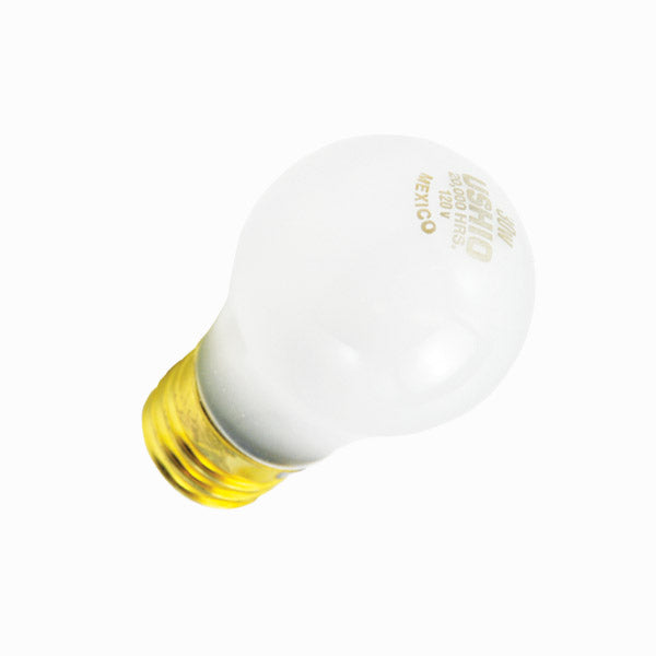 Ushio A15 30w 120v 20,000Hr LongLife Medium Base Frosted incandescent Light Bulb