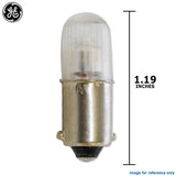 GE 0.14w T3.25 B2A 120v Neon Glow Light Bulb - BulbAmerica