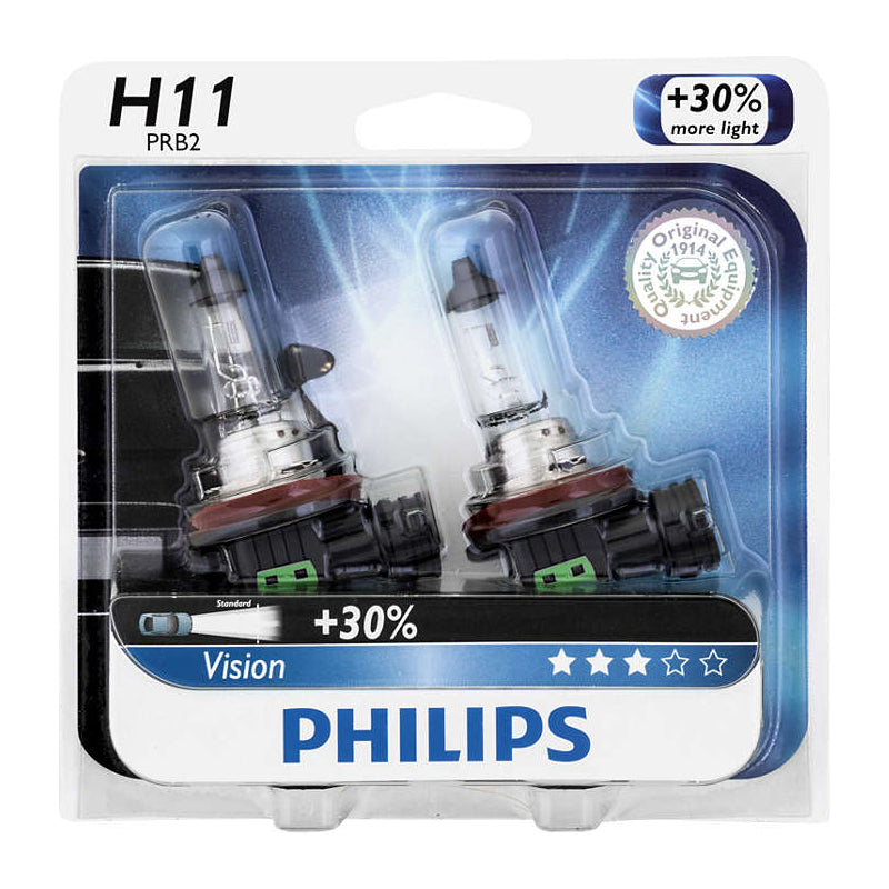 Philips H11 55W 12V 12362PRB2 Vision Headlight Automotive Car lamp - 2 bulbs