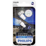 Philips  194 LED - 6000K Bright White Interior Vision LED Automotive - 2 Bulbs