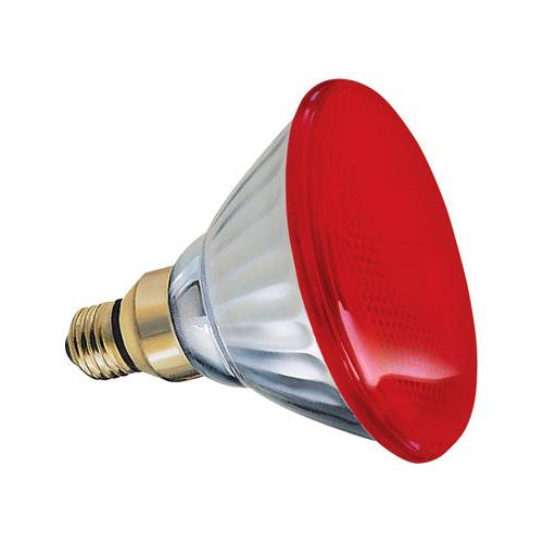 GE  85WM - Red 85w PAR38 120v Light Bulb