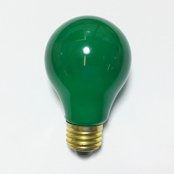 GE 60w A19 120v Green E26 Medium Base Light Bulb