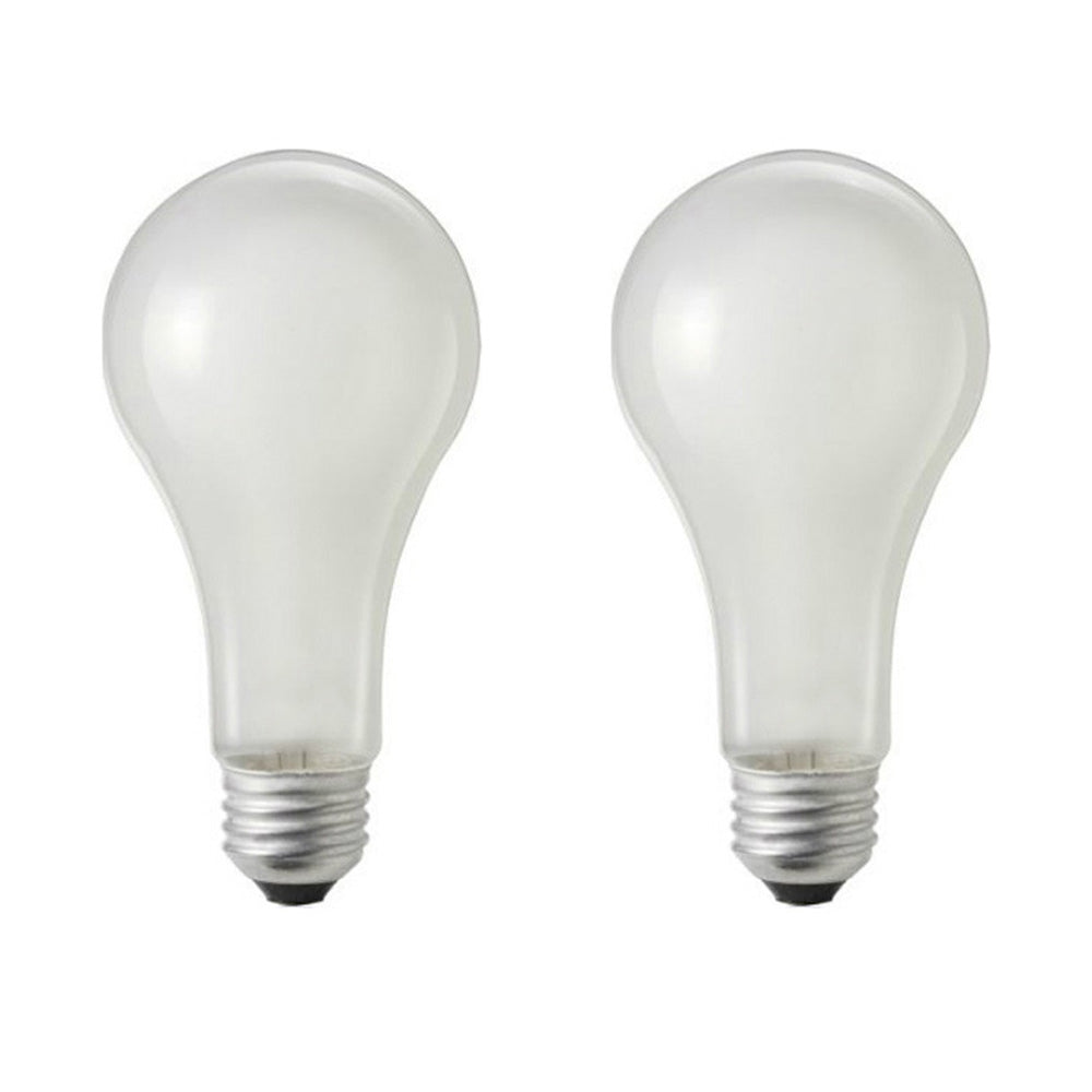2Pk - Philips 100w 120v A-Shape A21 Frost Silicone Rough Service Light Bulb
