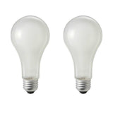 2Pk - Philips 100w 120v A-Shape A21 Frost Silicone Rough Service Light Bulb