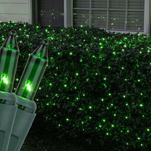 4' x 6' Green Christmas Net Lights, 150 Lamps