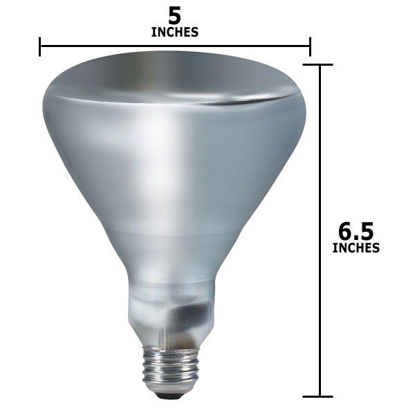 Philips 125w 120v BR40 E26 SP Infrared Reflector Incandescent Light Bulb