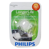 2PK- Philips 161LL - 3w 12v T3.25 Wedge base Automotive Long Life Bulb