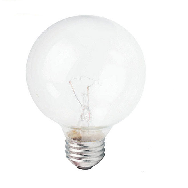 Philips 25w 120v Globe G25 Clear E26 DuraMax Deco Incandescent Light Bulb