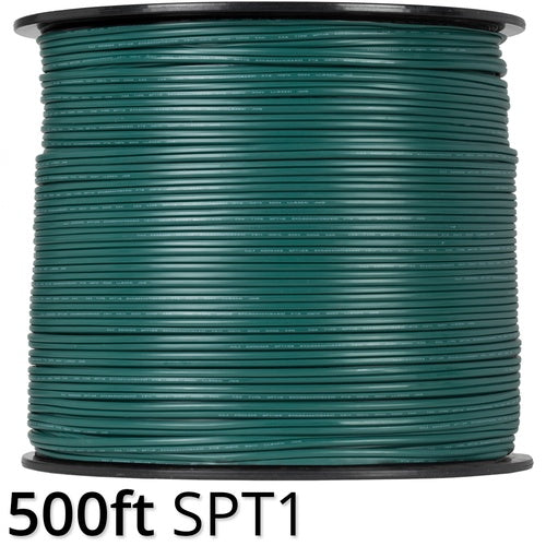 SPT1 500' Green Bulk Wire, 7 Amp, Indoor / Outdoor Use
