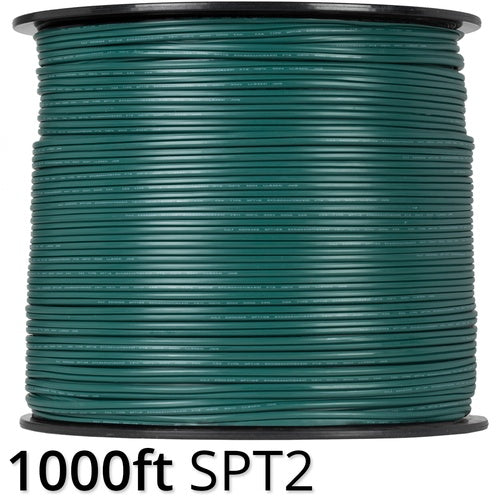 SPT2 1000' Green Bulk Wire, 10 Amp, Indoor / Outdoor Use