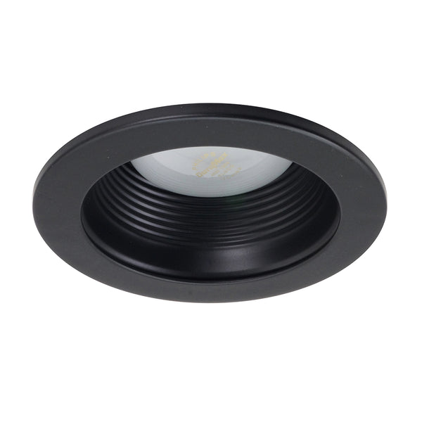 NICOR 4 in. All Black R20 Baffle – BulbAmerica
