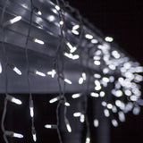 70 Cool White M5 LED Icicle Lights Set 7.5Ft.  Christmas - BulbAmerica