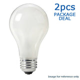 PHILIPS 60W 120V A-Shape A19 Frosted Incandescent - 2 Bulbs / Pack_1