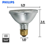 Philips 75w 120v PAR30 FL25 E26 Halogen Light Bulb - BulbAmerica