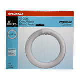 Sylvania FC8T9 22W 8in T9 4100K Cool White 1050Lm G10Q Circline Fluorescent Bulb - BulbAmerica