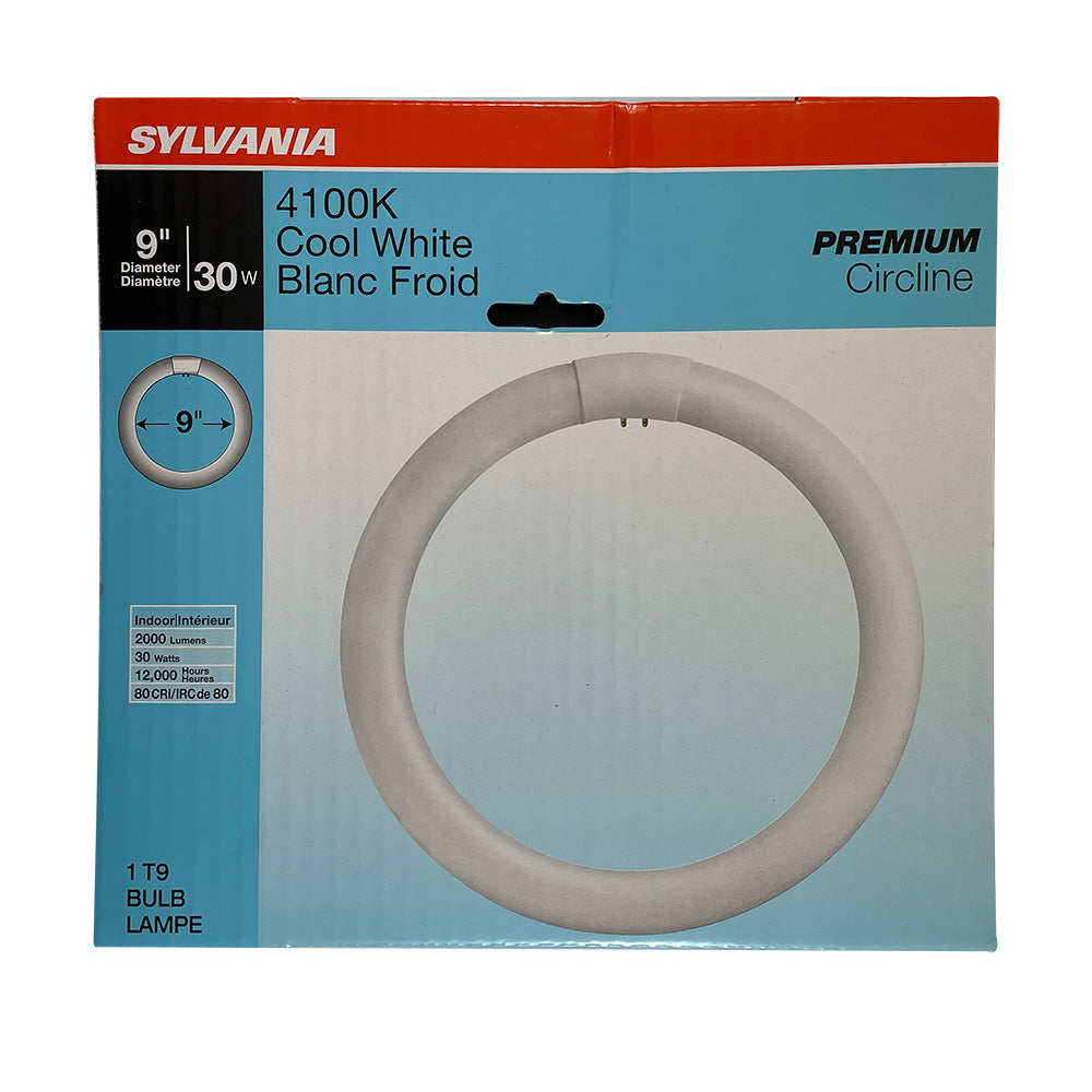 Sylvania FC9T9 30W 9in T9 4100K Cool White 2000Lm G10Q Circline Fluore ...