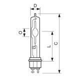 Philips 315w CDM-T Elite MW T12 4200K PGZX18 HID Light Bulb - BulbAmerica