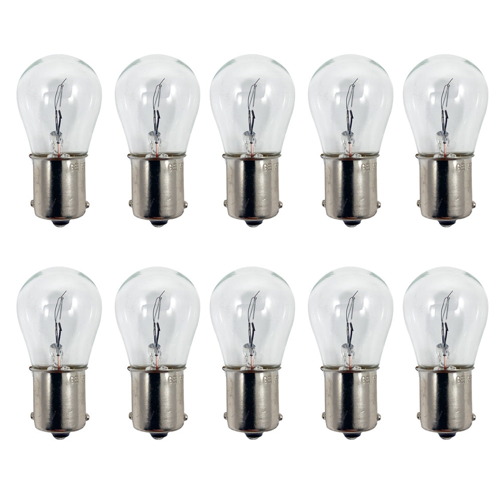 10Pk - GE 1665 - 27532 22w 28v S8 BA15s Base Aircraft Low Voltage Light Bulb