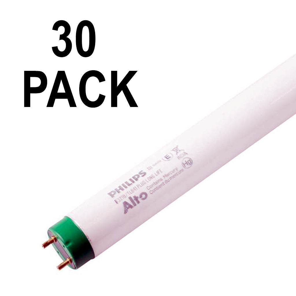 30Pk - Philips 32w 48-in T8 Long Life 4100K Cool White 2950Lm Fluorescent Tube