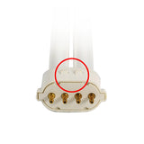 Ushio 3000182 - CF13SE/835 13W - 3,500K - 4-Pin 2GX7 Base - Single Tube CFL - BulbAmerica