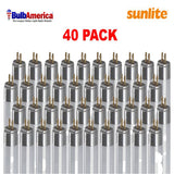 40Pk - SUNLITE 14w T5 Straight Tube G5 Mini Bi-Pin Base 3500K Neutral White